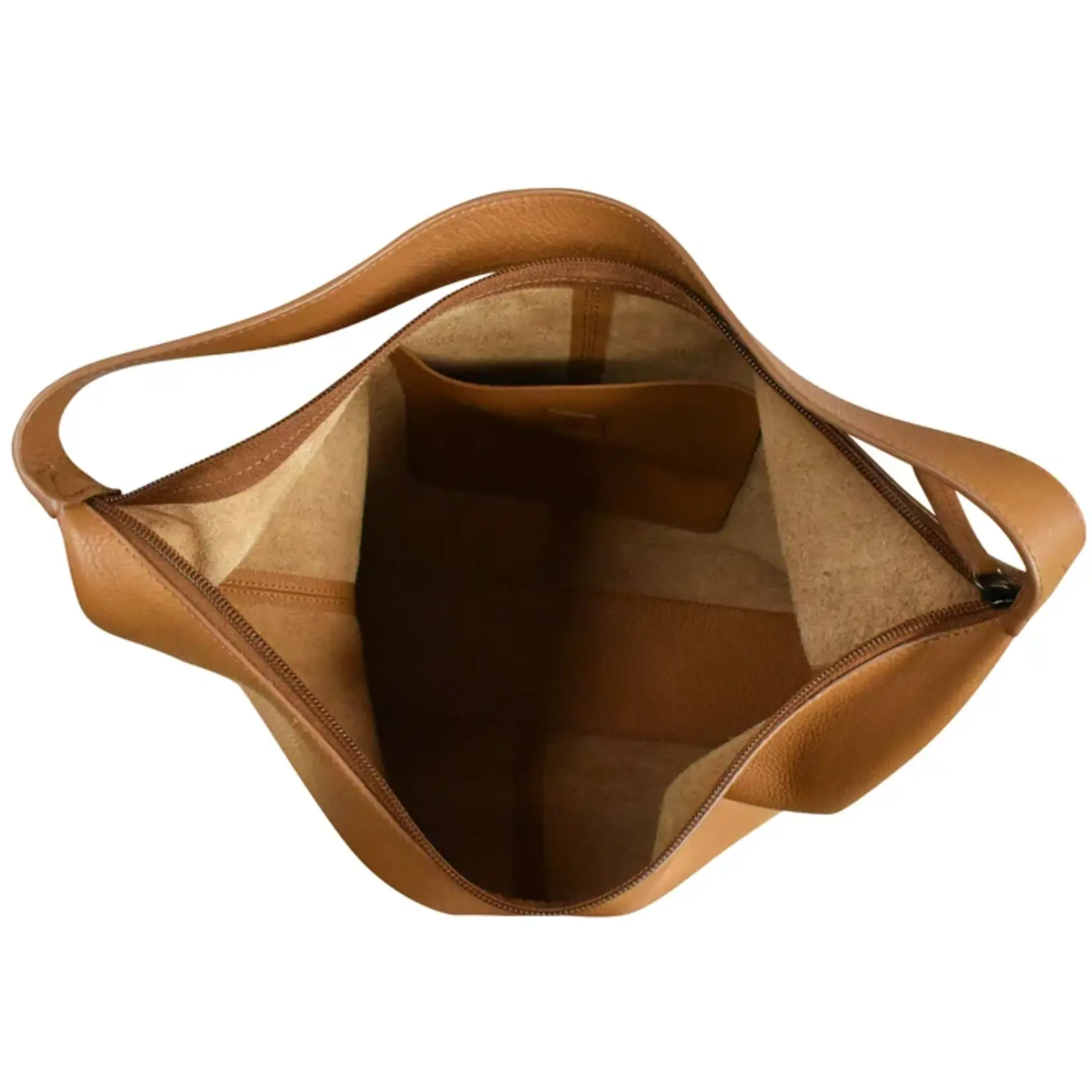 Leather Handbags and Accessories 6726 Antique Saddle - Unlined Slouchy Hobo