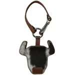 Leather Handbags and Accessories 6612HC - Toffee Haircalf - Buffalo Head Hat Holder