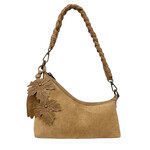Liz Soto 3328 Stone - Riley Faux Suede Stone Trim Shoulder / Crossbody
