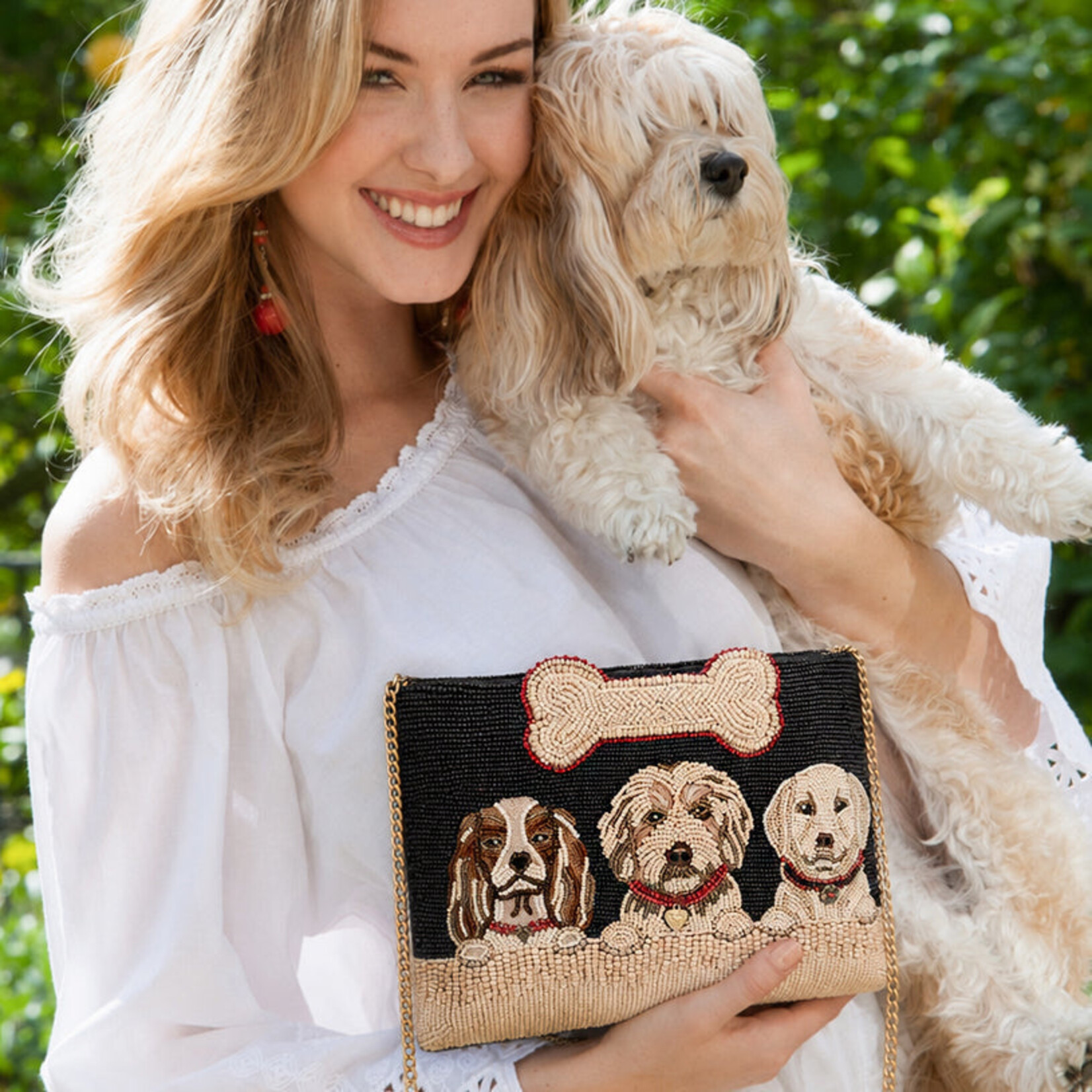 Mary Frances Accessories BAG S002-746 Pawsome Handbag