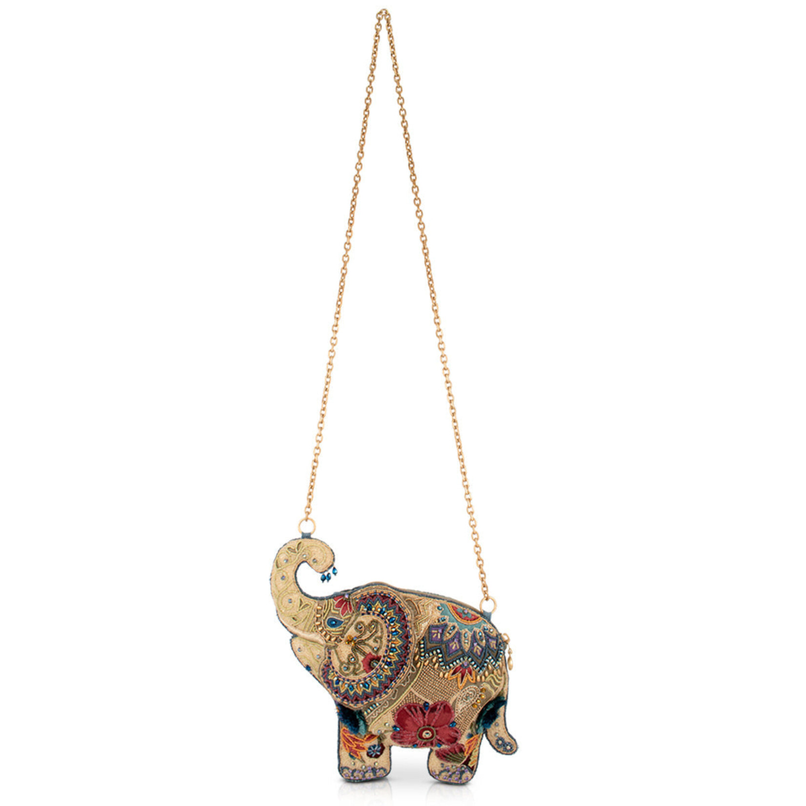 Mary Frances Accessories BAG S002-734 Boho Caravan Handbag - Elephant