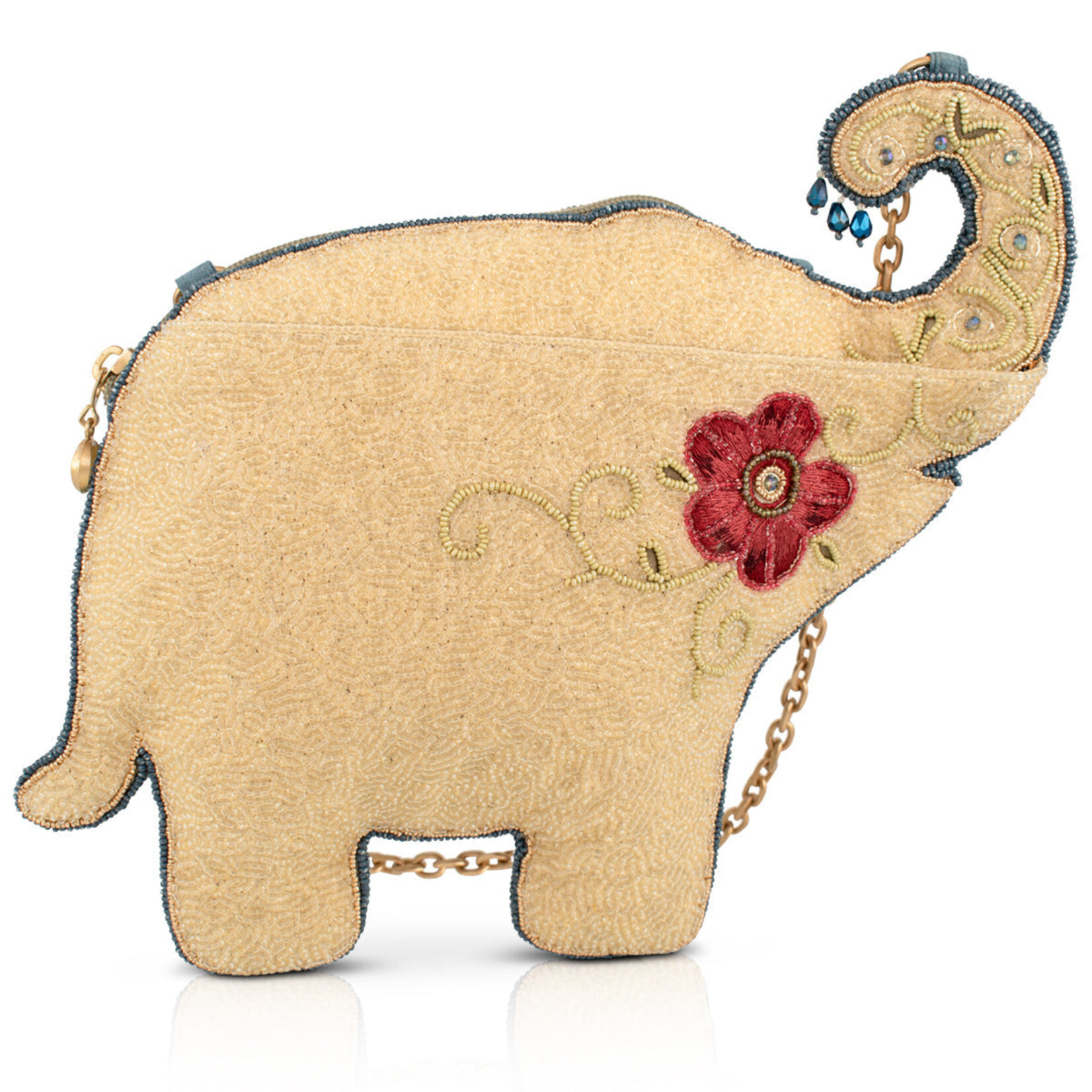 Mary Frances Accessories BAG S002-734 Boho Caravan Handbag - Elephant