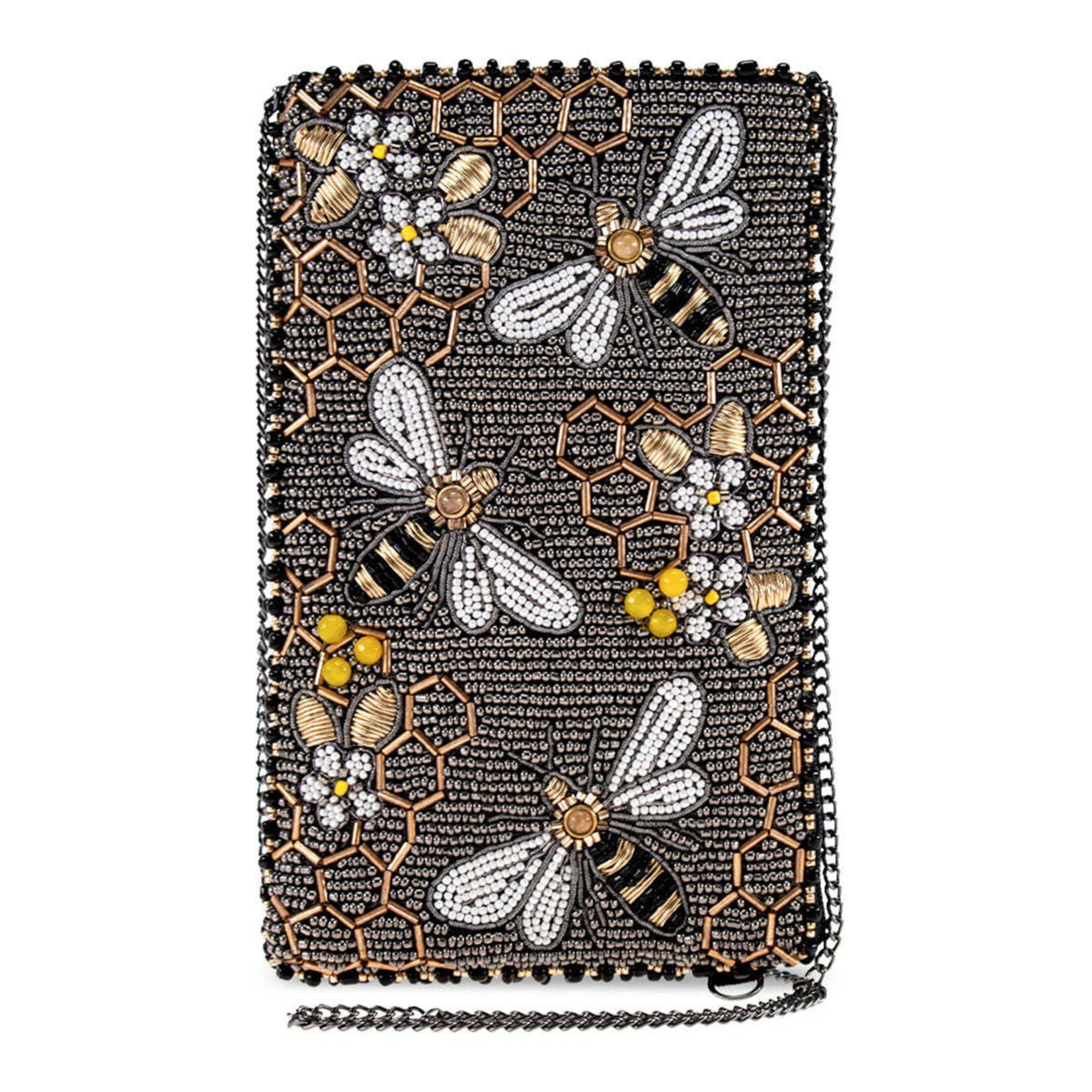 Mary Frances Accessories CPGP S001-610 Bee Awesome Crossbody Phone Bag