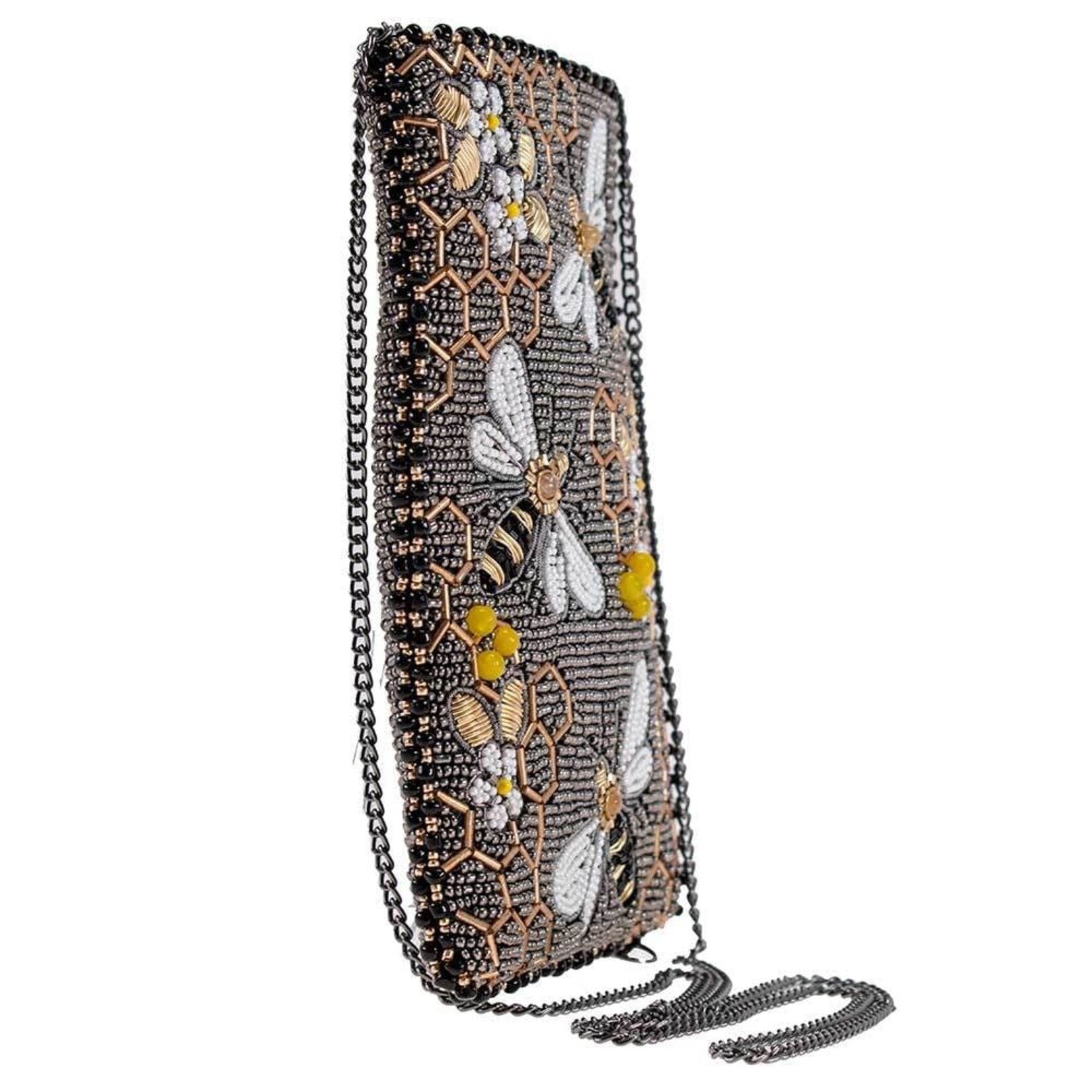 Mary Frances Accessories CPGP S001-610 Bee Awesome Crossbody Phone Bag