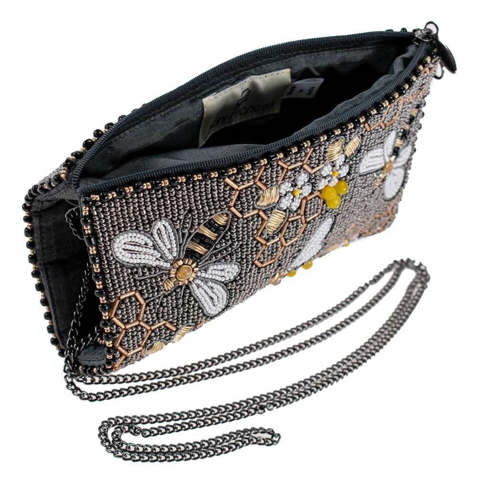 Mary Frances Accessories CPGP S001-610 Bee Awesome Crossbody Phone Bag