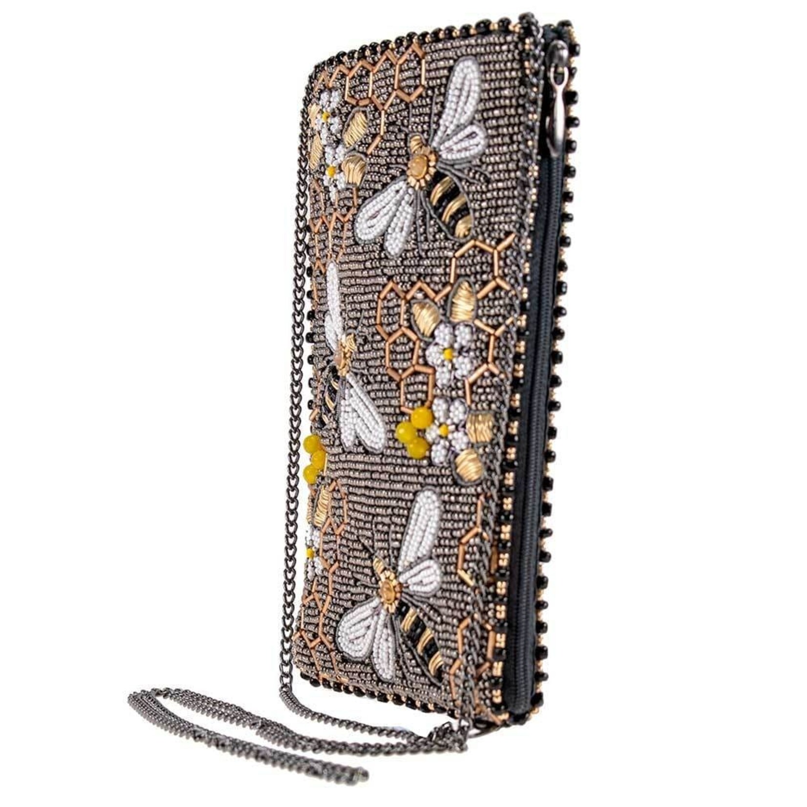Mary Frances Accessories CPGP S001-610 Bee Awesome Crossbody Phone Bag