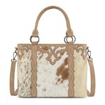 Trinity Ranch TR198G-8899TN - Tan - Trinity Ranch Genuine Hair-On Cowhide Collection Concealed Carry Tote