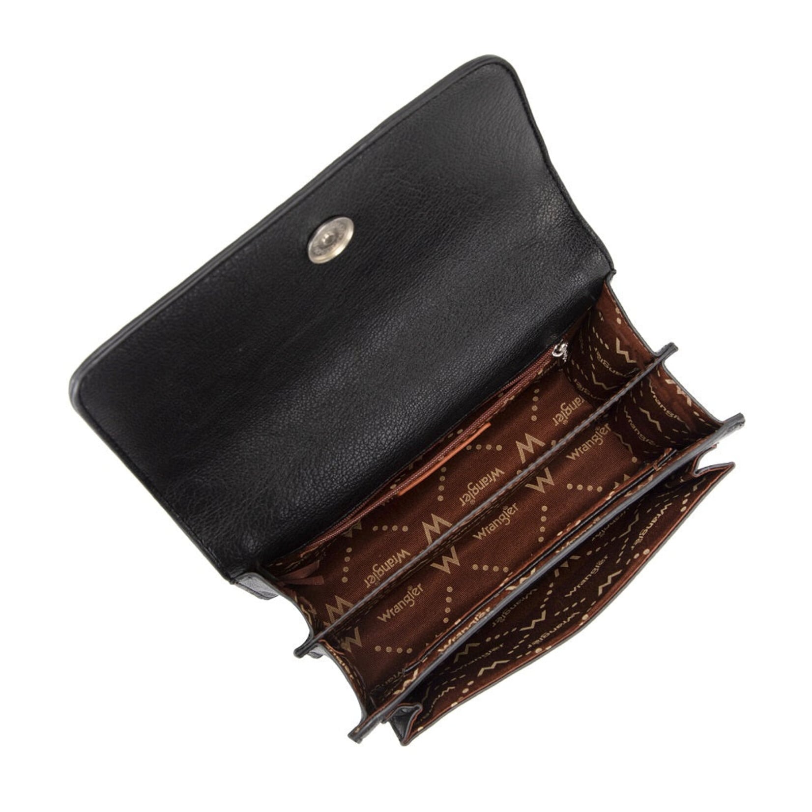 Wrangler WG-HB-455-2365BK - Black - Wrangler Chic Lace Chain Shoulder Bag