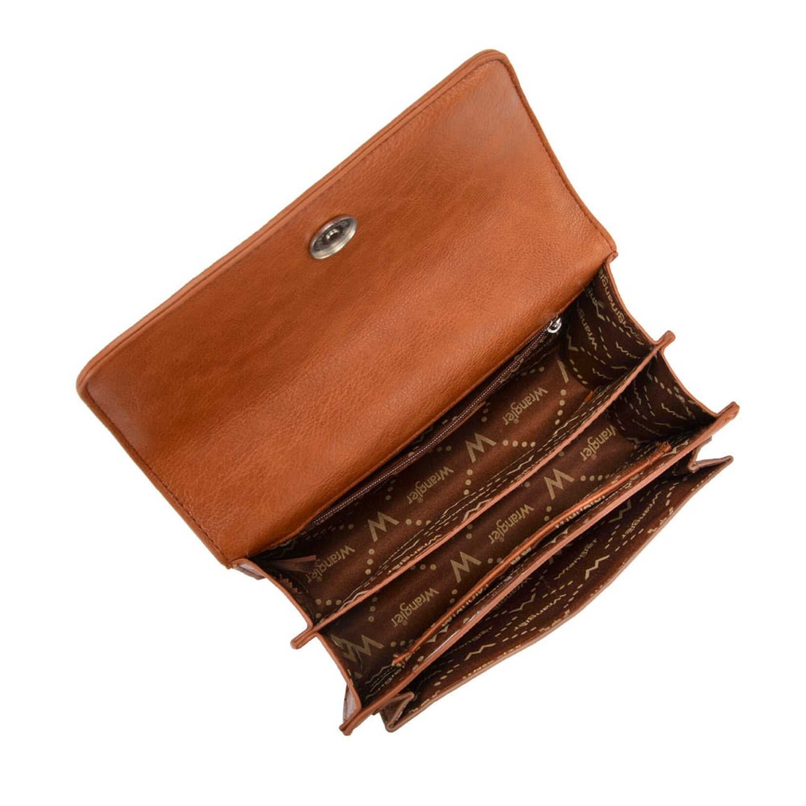 Wrangler WG-HB-455-2365BR - Brown - Wrangler Chic Lace Chain Shoulder Bag