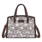 Wrangler WG-HB-455-8130CF - Coffee - Wrangler Western Chic Lace with Chain Charm Satchel/Crossbody Bag