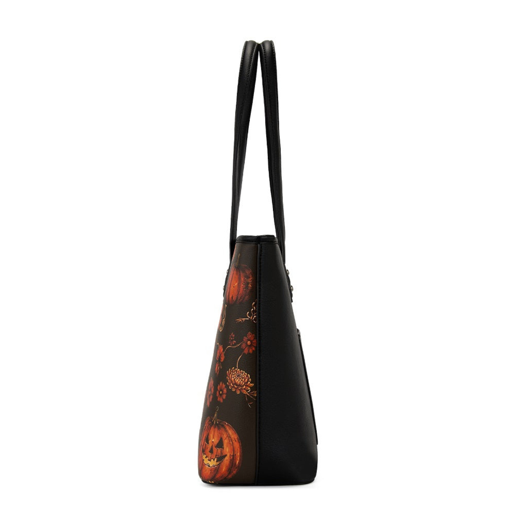 Montana West Inc MW-HB-1404-2002-RD Montana West Halloween Pumpkin Floral Tote Bag - Red