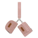 Wrangler WG-WL-608-0051-DPK Wrangler Floral Tooled 2‑Piece RFID Wallet Set - Dark Pink
