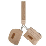 Wrangler WG-WL-608-0051-TN Wrangler Floral Tooled 2‑Piece RFID Wallet Set - Tan