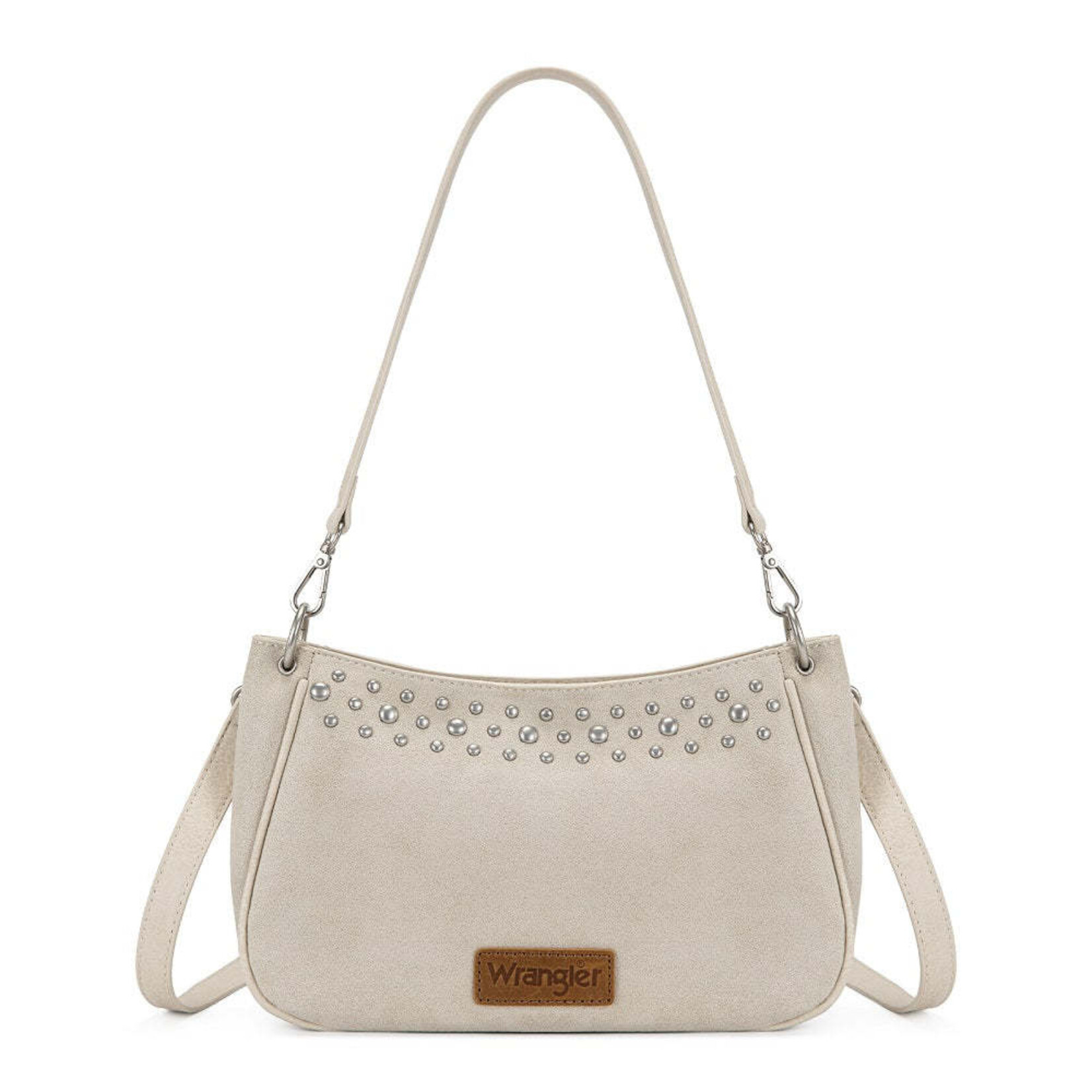Wrangler WG-HB-585-2003-BG - Beige - Wrangler Studded Western Shoulder Crossbody Bag