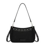 Wrangler WG-HB-585-2003-BK - Black - Wrangler Studded Western Shoulder Crossbody Bag