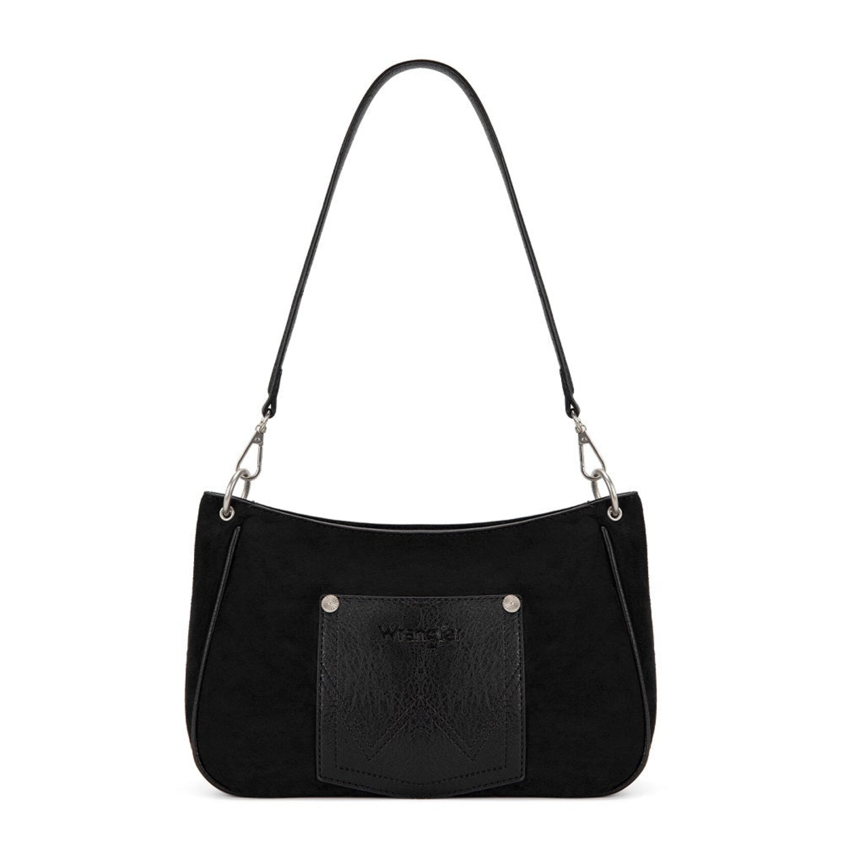 Wrangler WG-HB-585-2003-BK - Black - Wrangler Studded Western Shoulder Crossbody Bag
