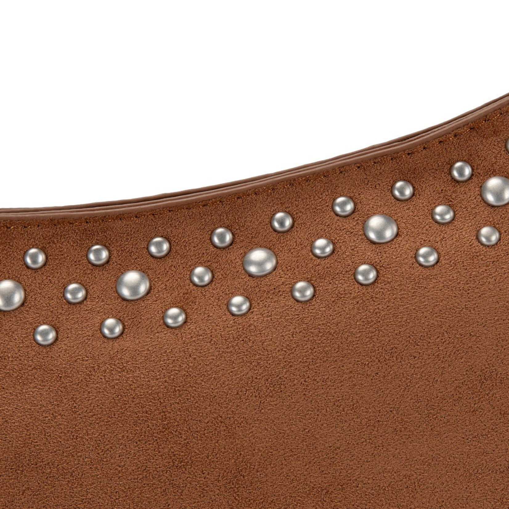 Wrangler WG-HB-585-2003-BR - Brown - Wrangler Studded Western Shoulder Crossbody Bag