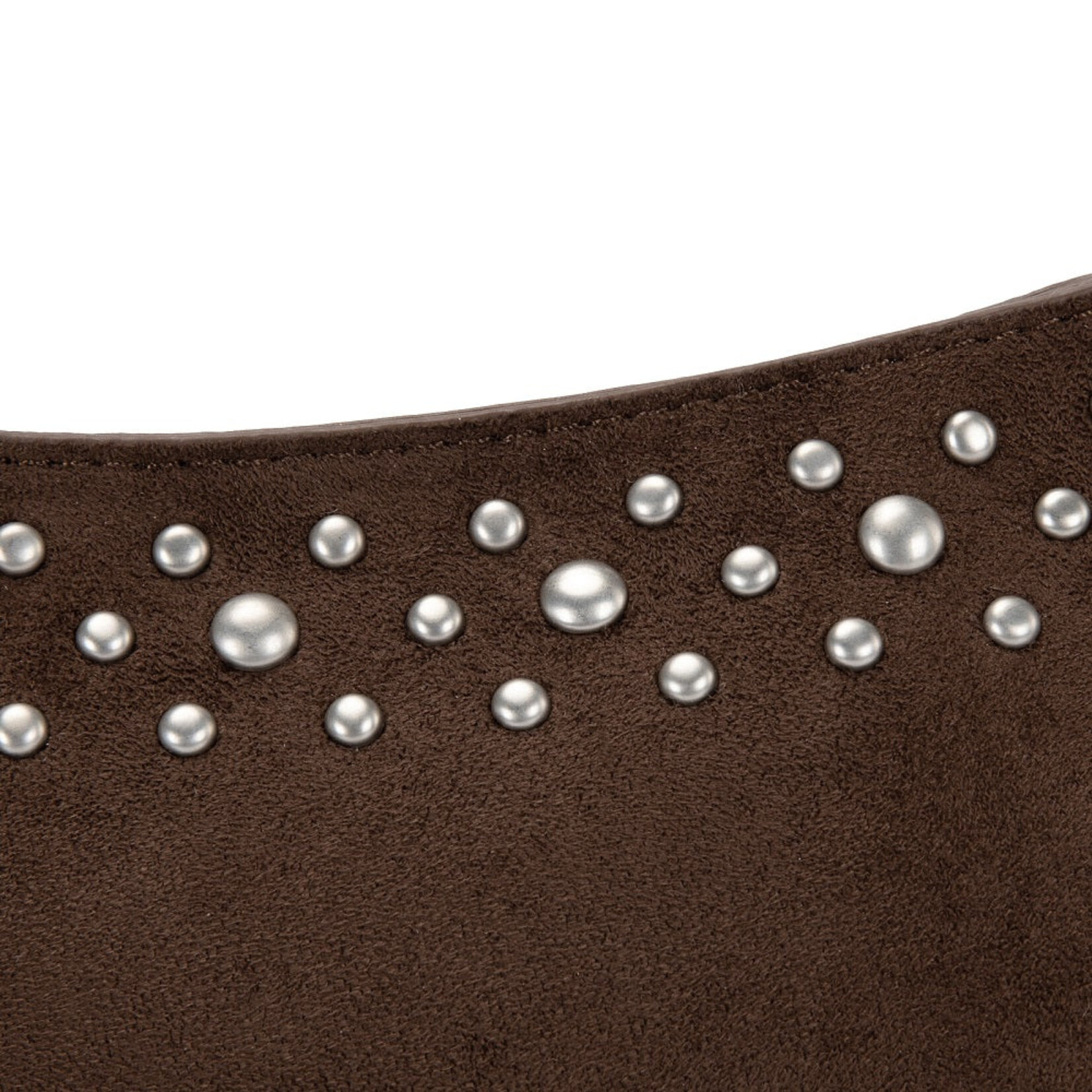 Wrangler WG-HB-585-2003-CF - Coffee - Wrangler Studded Western Shoulder Crossbody Bag