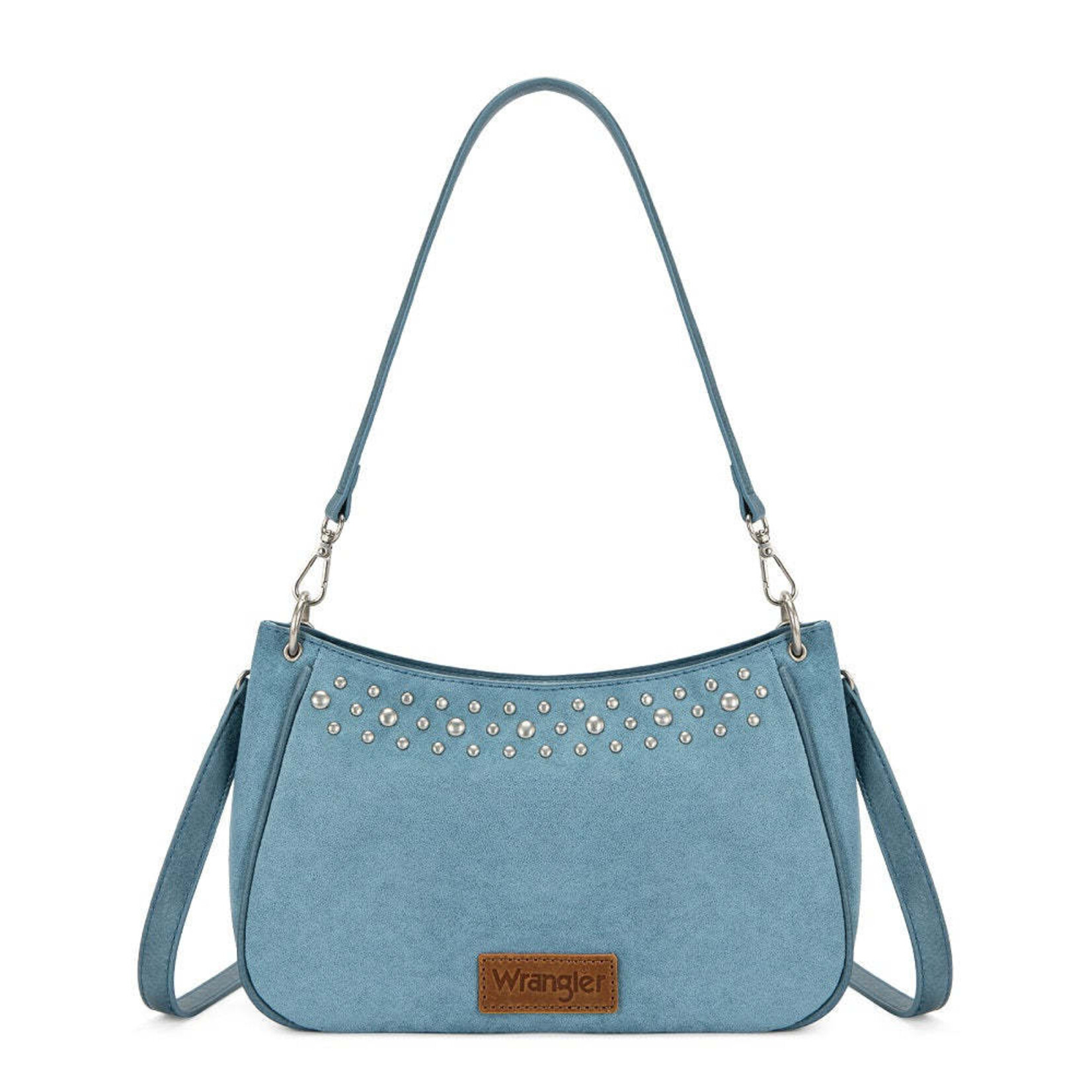 Wrangler WG-HB-585-2003-JN - Jean - Wrangler Studded Western Shoulder Crossbody Bag
