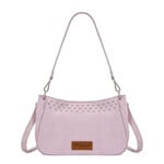 Wrangler WG-HB-585-2003-PP - Purple - Wrangler Studded Western Shoulder Crossbody Bag