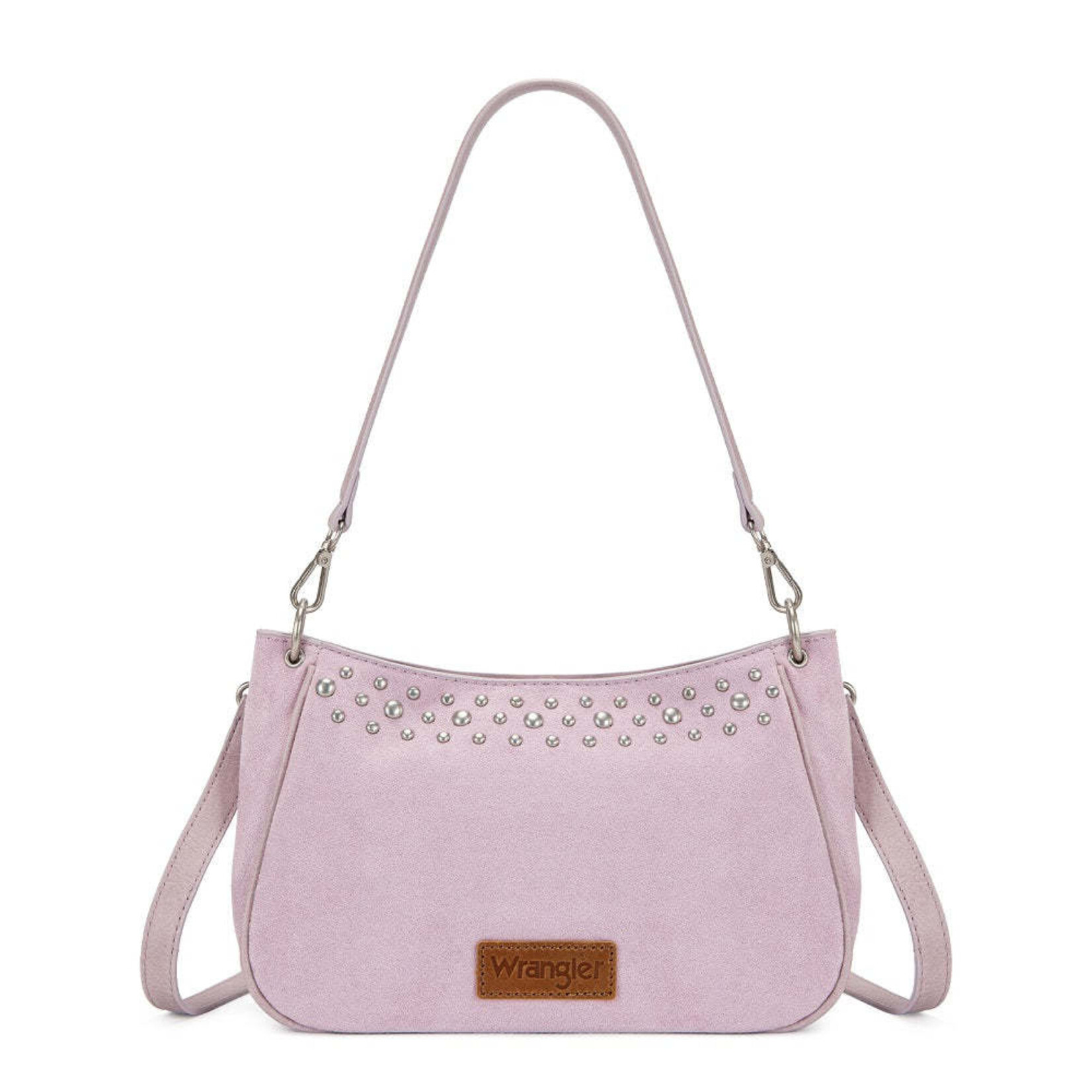 Wrangler WG-HB-585-2003-PP - Purple - Wrangler Studded Western Shoulder Crossbody Bag