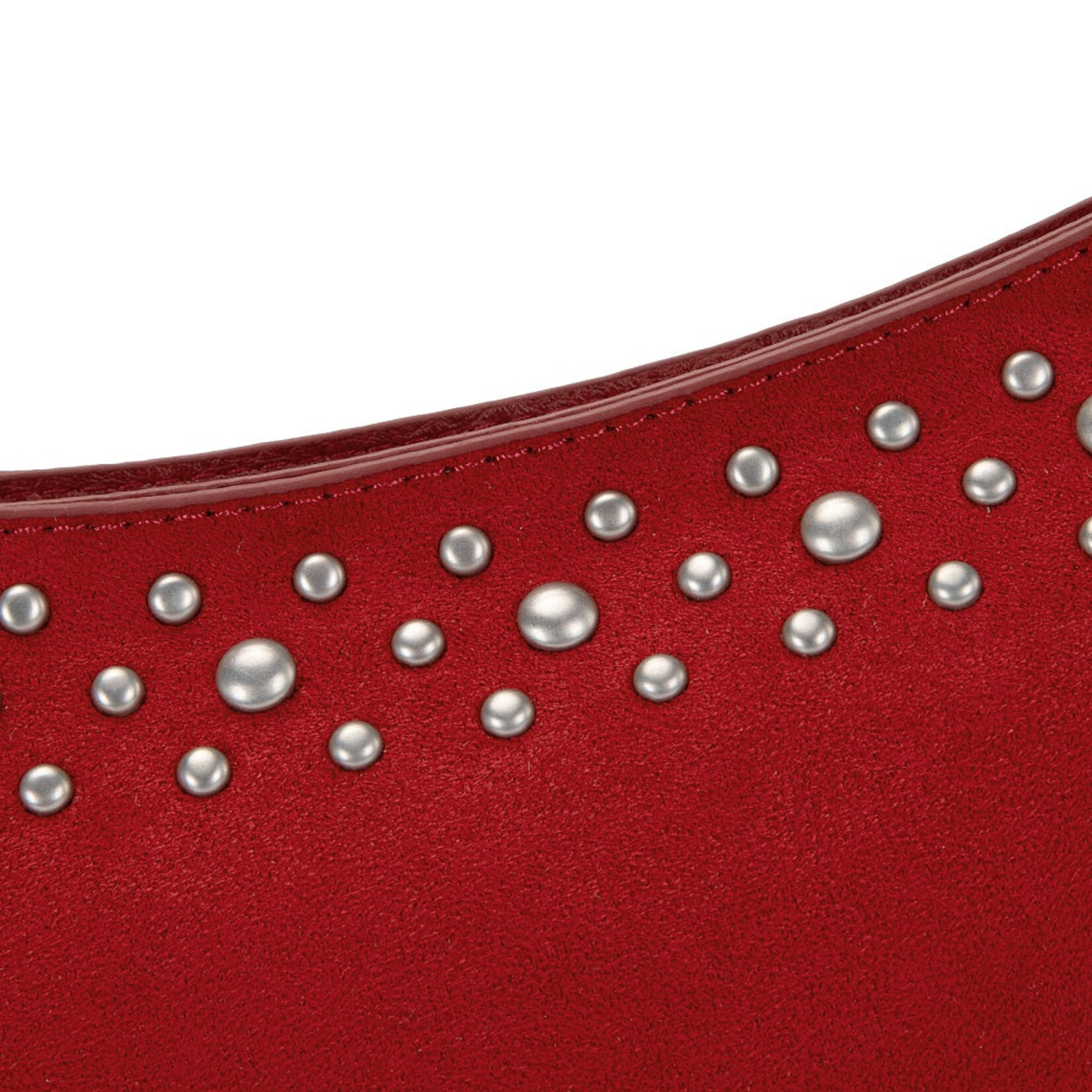 Wrangler WG-HB-585-2003-RD - Red - Wrangler Studded Western Shoulder Crossbody Bag