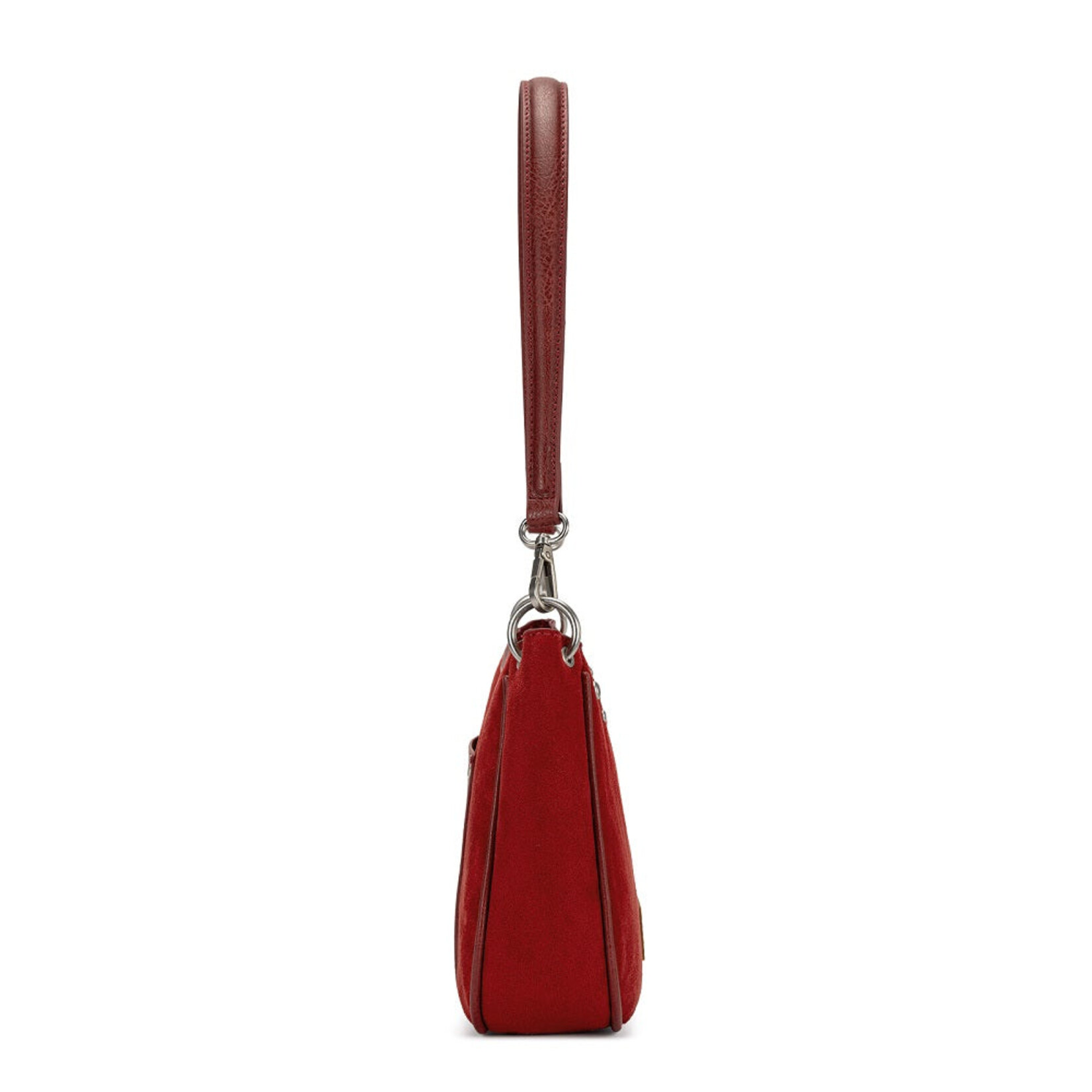 Wrangler WG-HB-585-2003-RD - Red - Wrangler Studded Western Shoulder Crossbody Bag