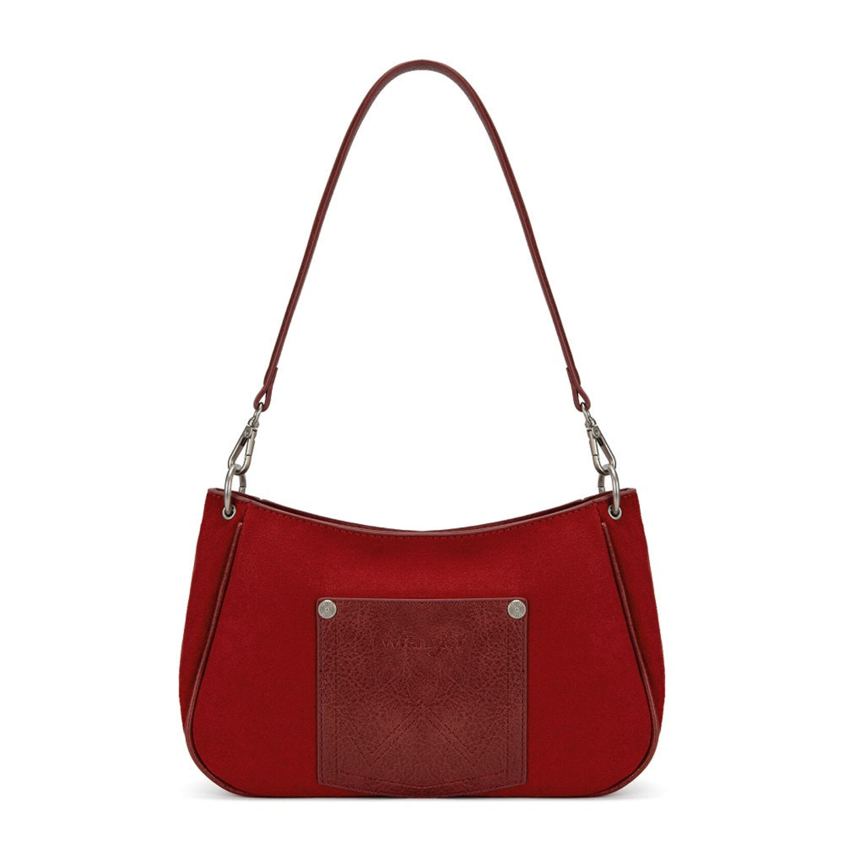 Wrangler WG-HB-585-2003-RD - Red - Wrangler Studded Western Shoulder Crossbody Bag