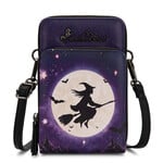 Montana West Inc MW-HB-1404-183-PP - Purple - Montana West Halloween Witch Moon Phone Wallet