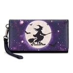 Montana West Inc MW-WL-1404-018-PP - Purple - Montana West Halloween Witch Moon Wristlet RFID Wallet