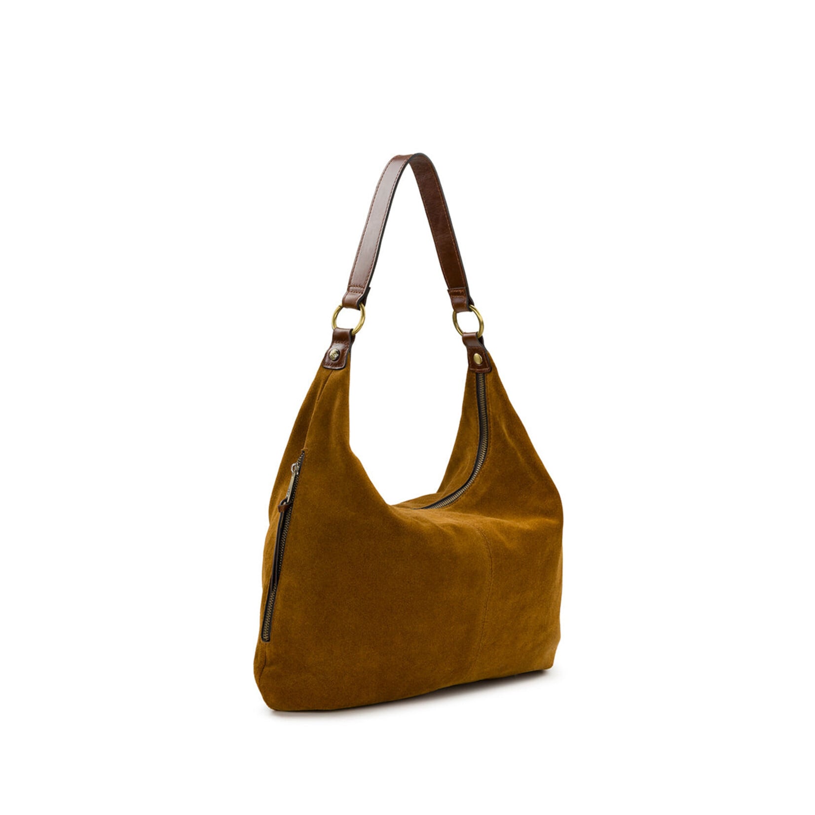 Patricia Nash Esther Hobo - Suede Leather - Cognac