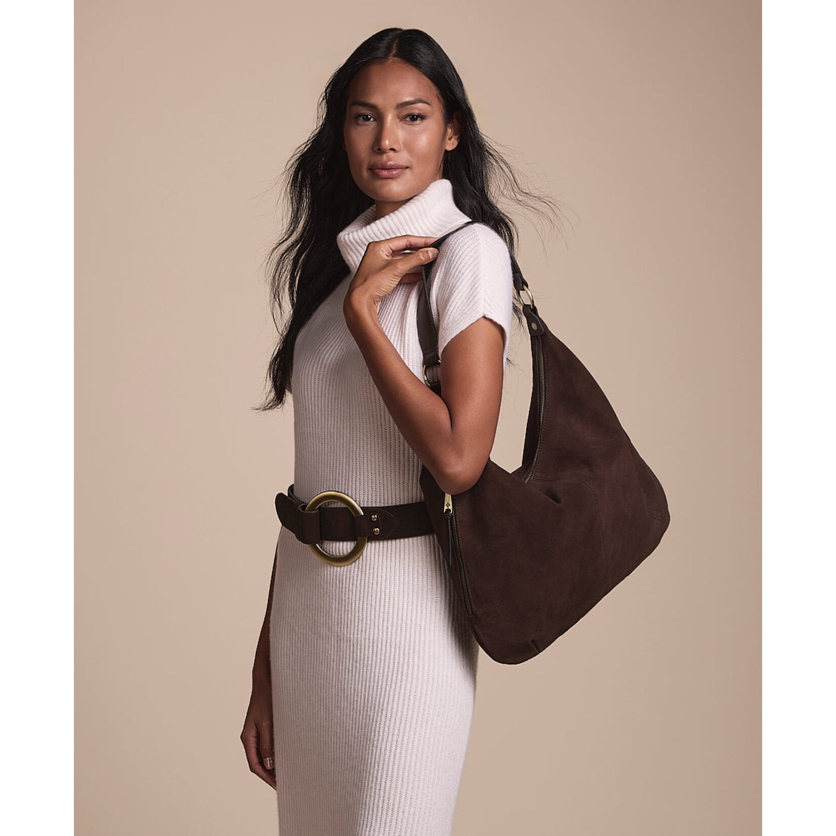 Patricia Nash Esther Hobo - Suede Leather - Plum