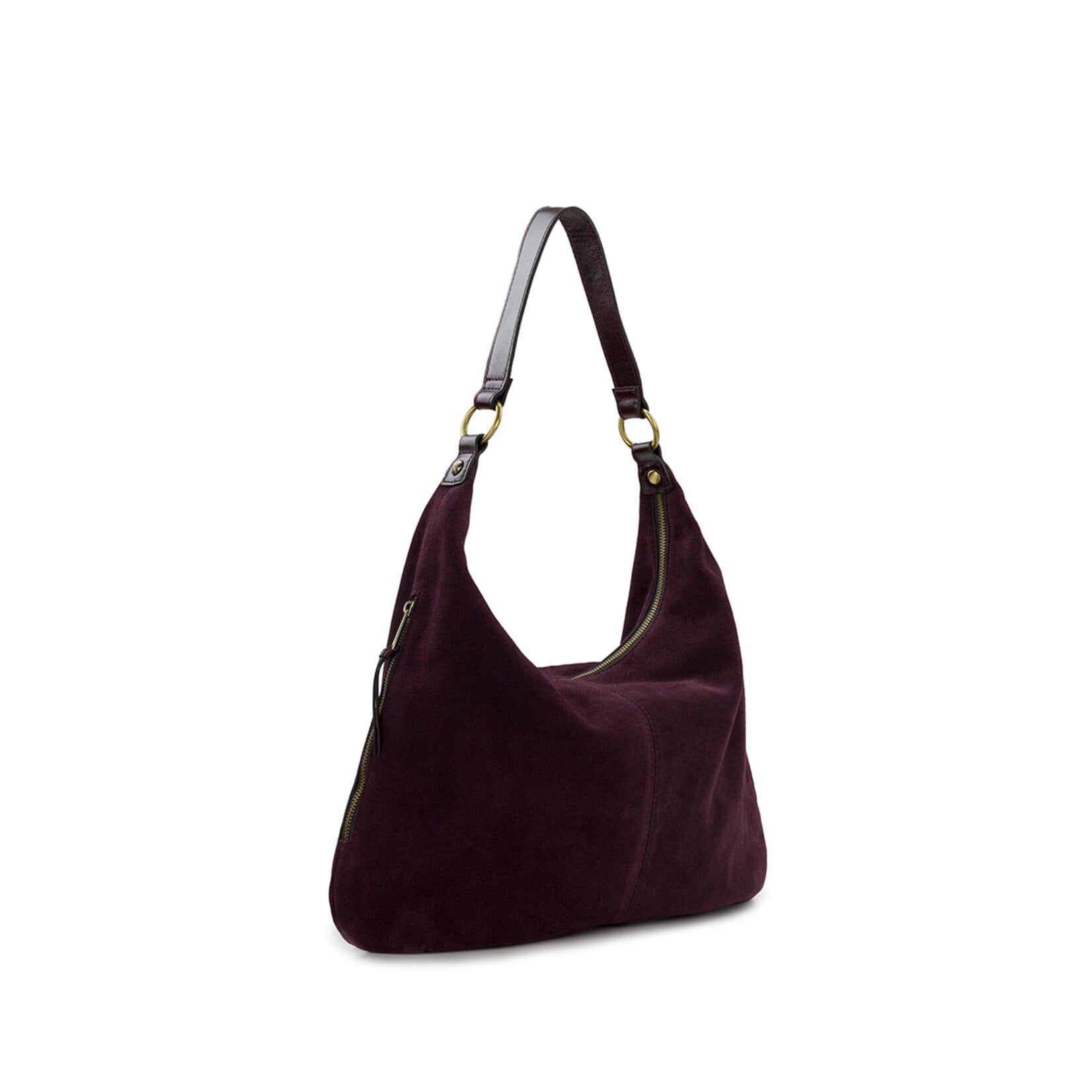 Patricia Nash Esther Hobo - Suede Leather - Plum