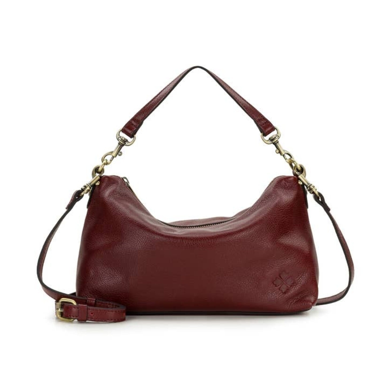 Patricia Nash Kolena Crossbody - Rugged Natural Grain - Oxblood