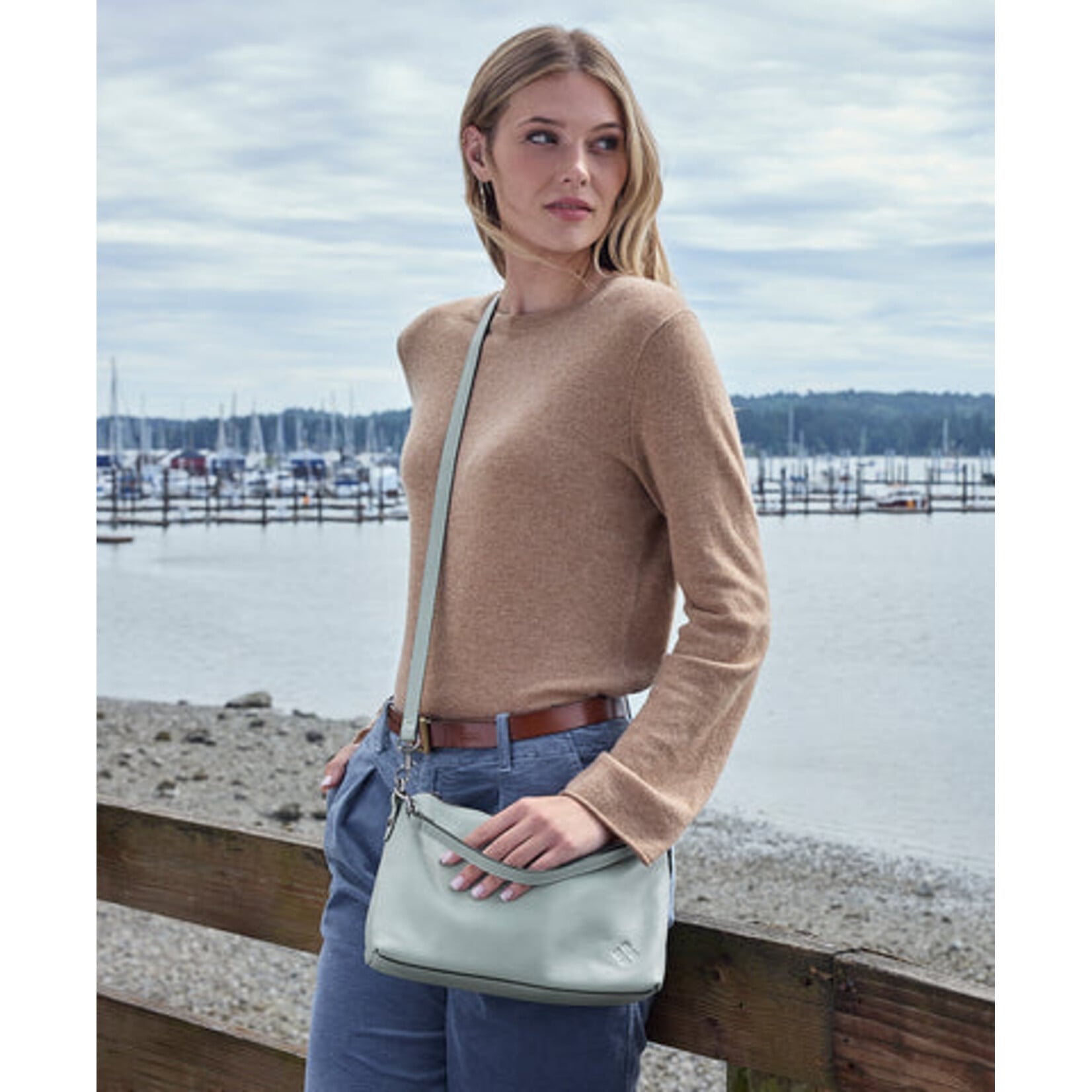 Patricia Nash Kolena Crossbody - Rugged Natural Grain - Oxblood