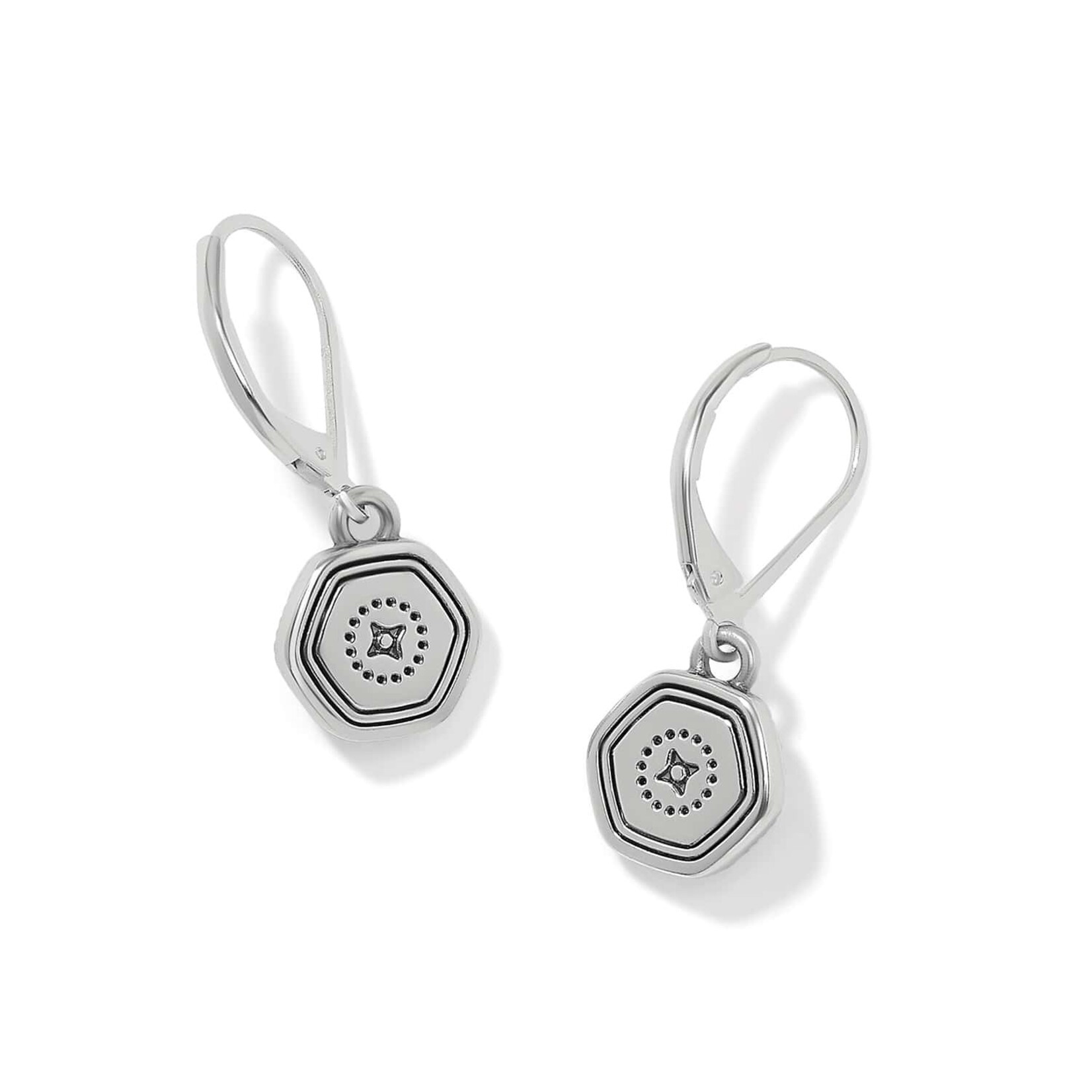 Brighton JA0361 Mosaic Nova Mini Leverback Drop Earrings
