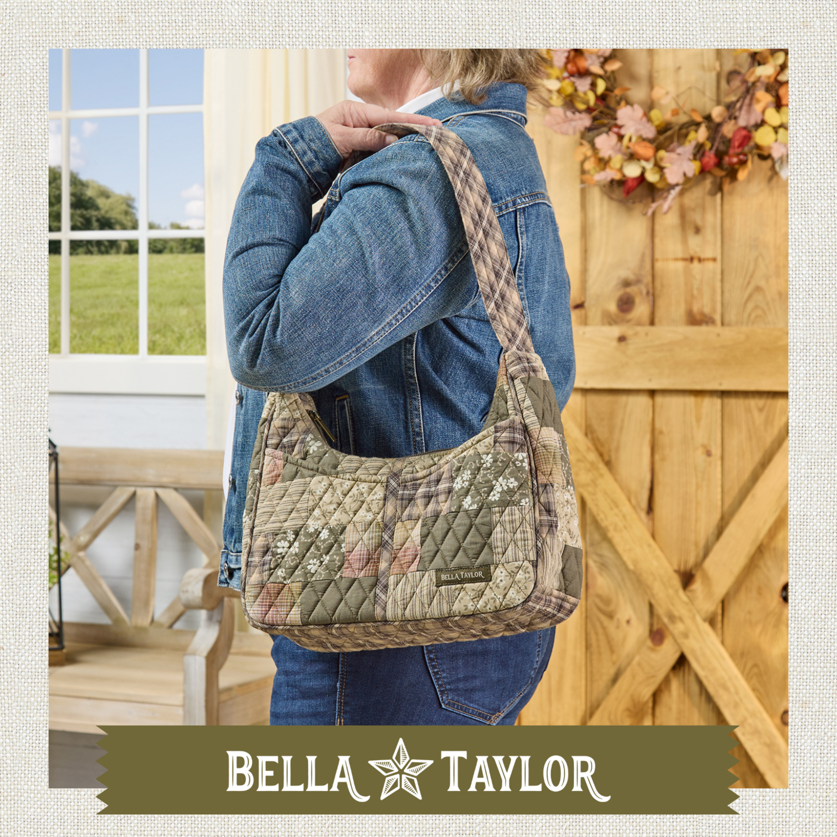 Bella Taylor Blakely Shoulder Bag - Woodland Patch