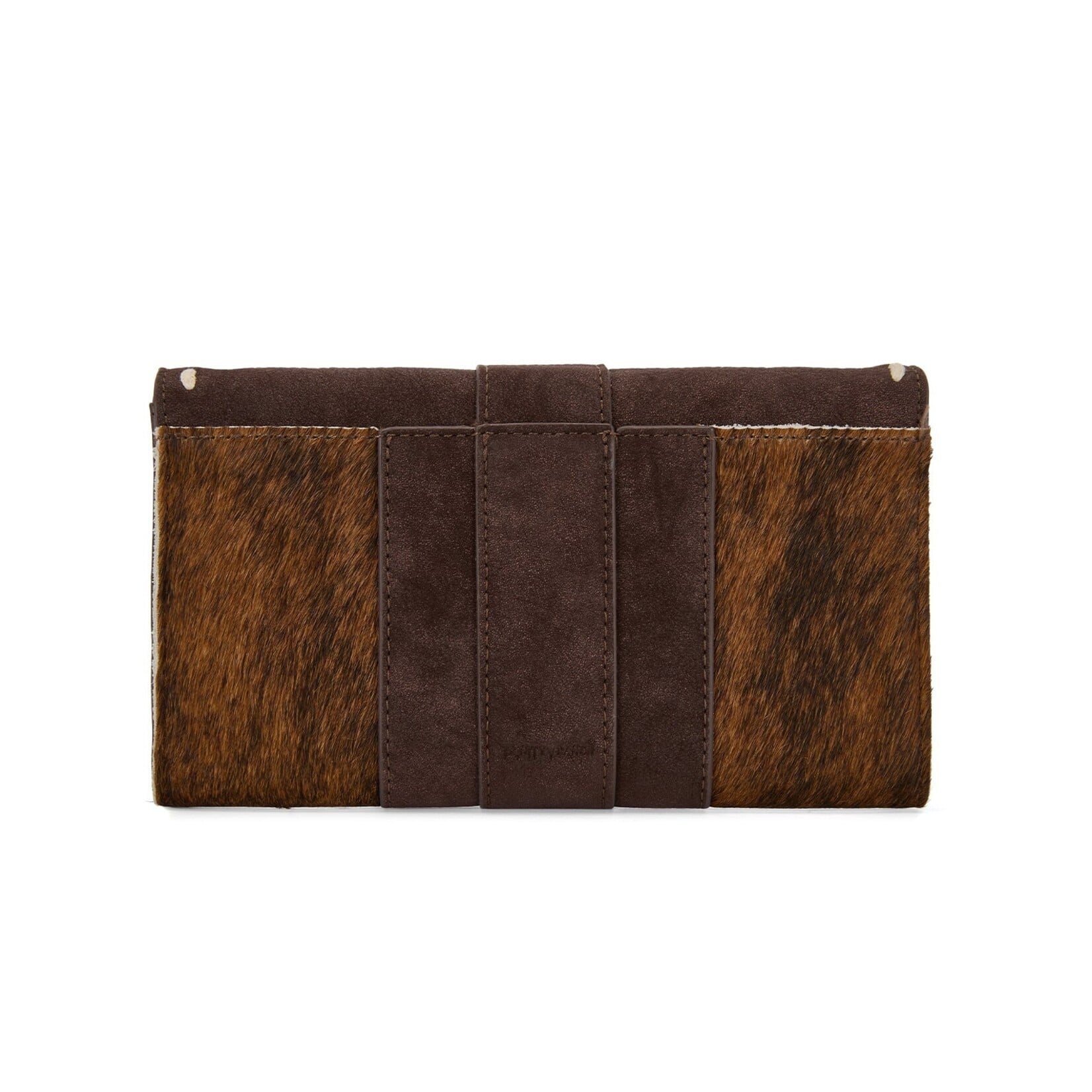 Trinity Ranch TR209-W2006CF Coffee - Trinity Ranch Buckle Crossbody Wallet