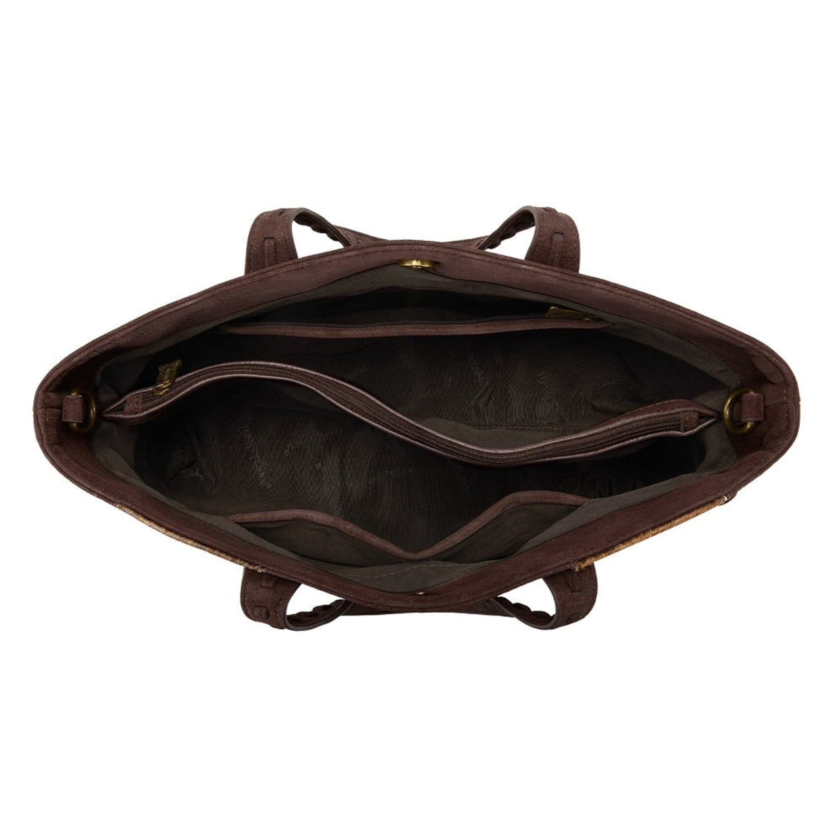 Trinity Ranch TR209H-8250CF  Coffee - Trinity Ranch Genuine Cowhide Conceal Carry Tote