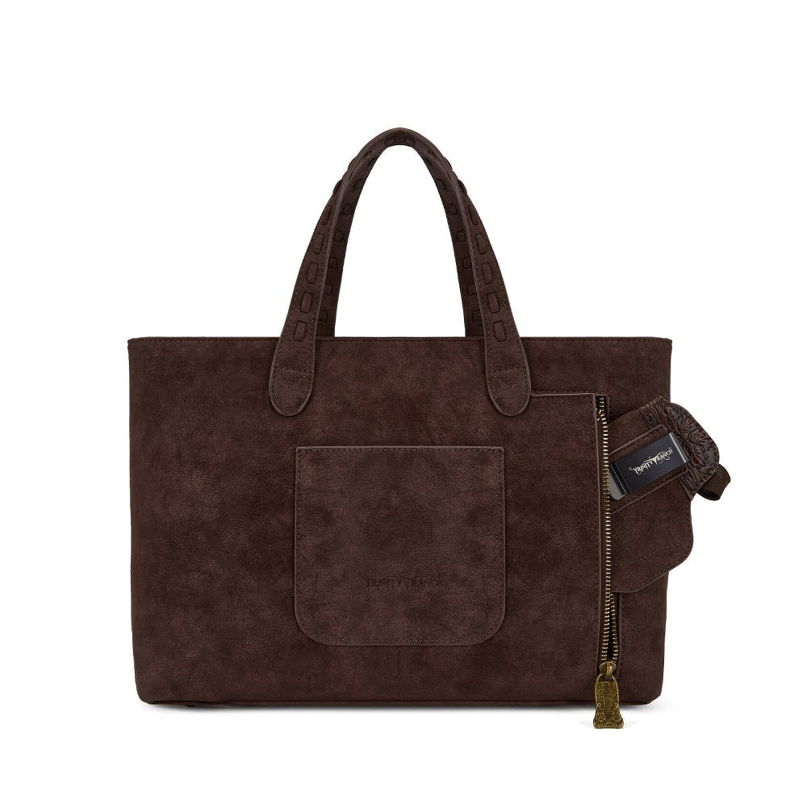 Trinity Ranch TR209H-8250CF  Coffee - Trinity Ranch Genuine Cowhide Conceal Carry Tote
