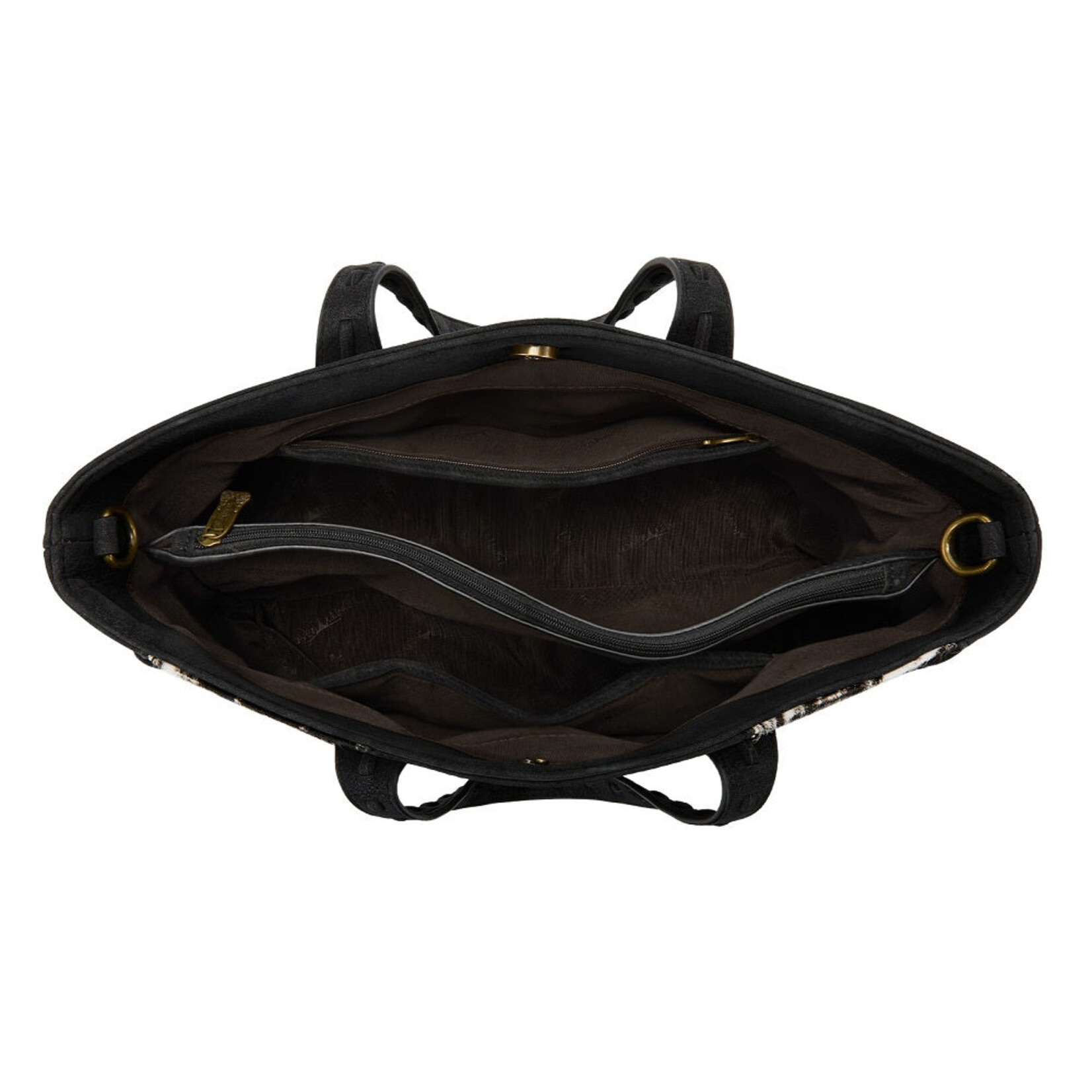 Wrangler TR209H-8250BK  Black - Trinity Ranch Genuine Cowhide Conceal Carry Tote