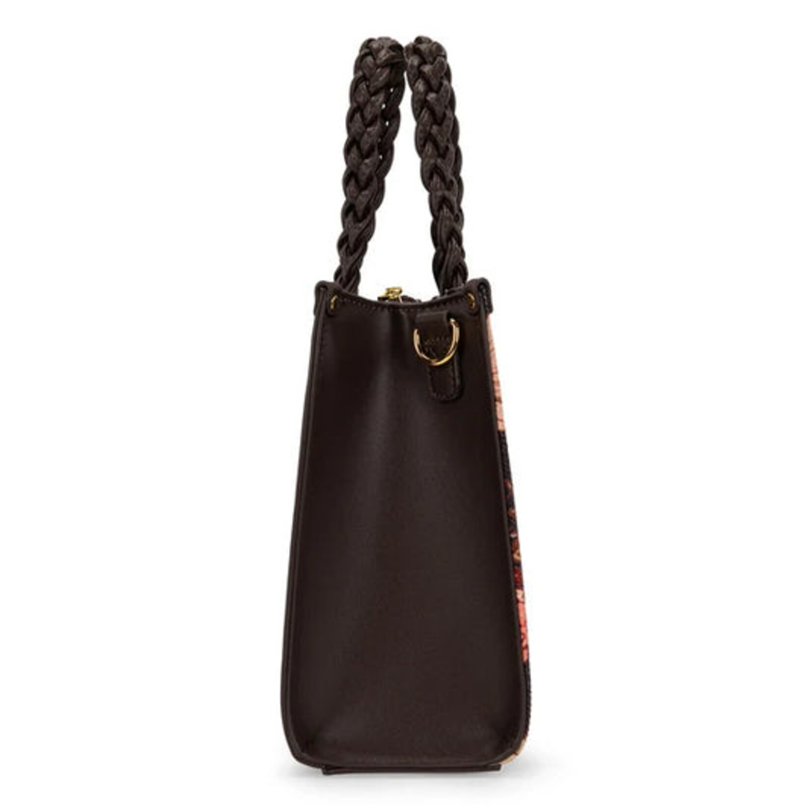Wrangler WG-HB-438-8120-CF  Coffee - Wrangler Floral Print Braided Tote