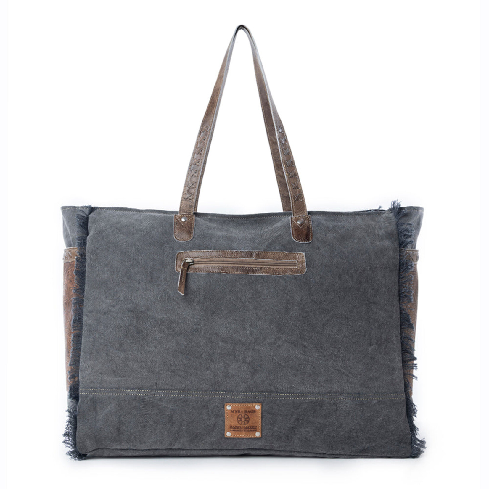 Myra Bags S-14318 Canyon Ridge Weekender Bag in Rustic Tan Rustic Tan