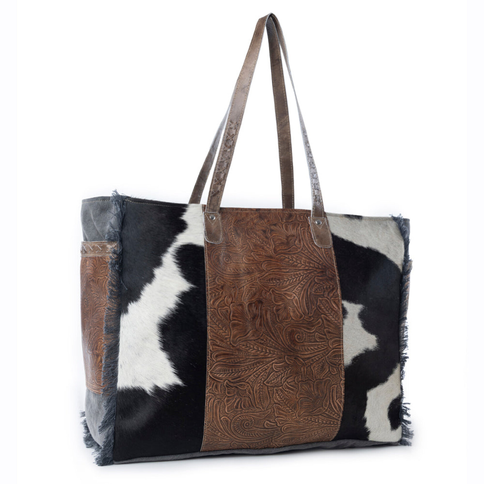 Myra Bags S-14318 Canyon Ridge Weekender Bag in Rustic Tan Rustic Tan