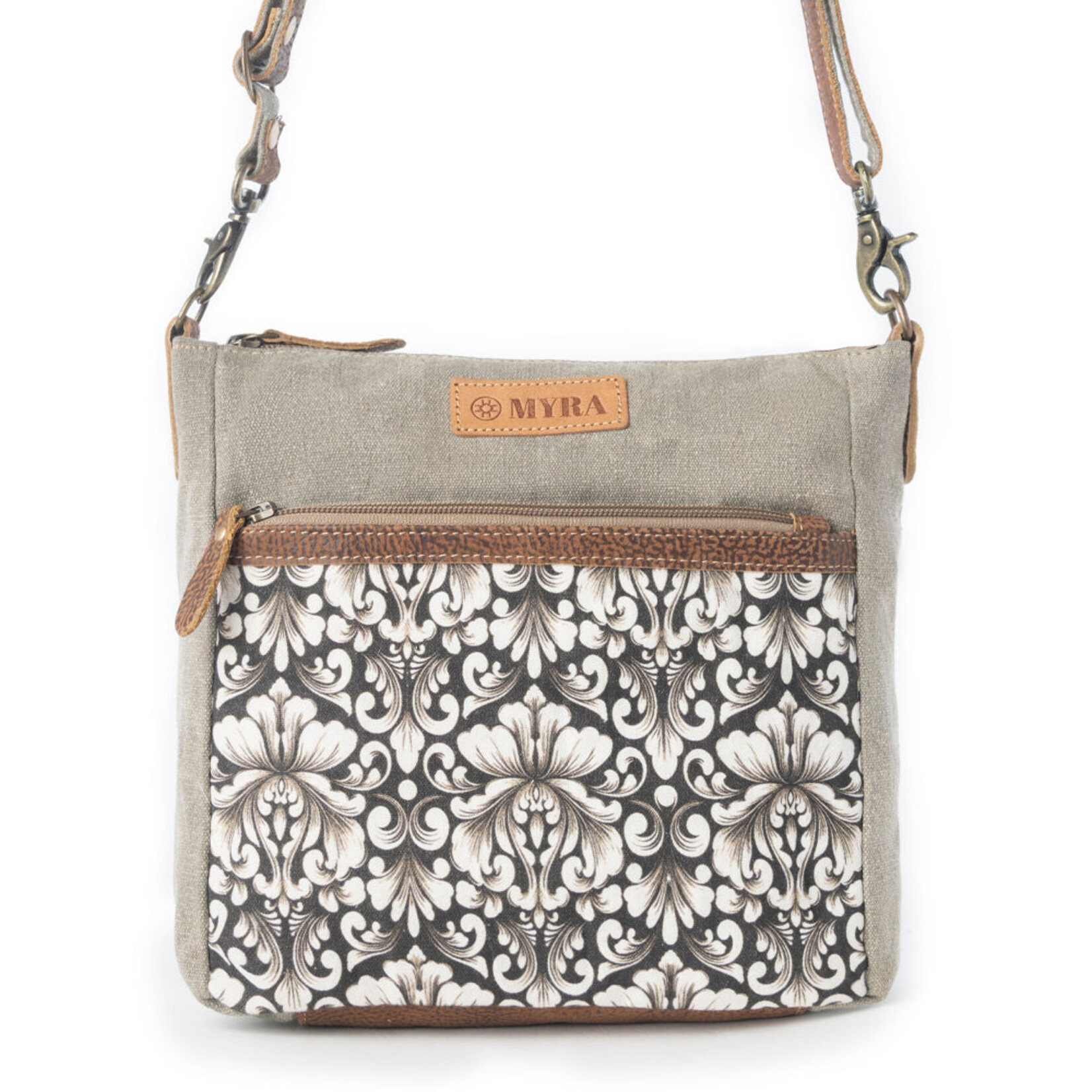 Myra Bags S-14784 Damask Trail Vintage Crossbody Bag