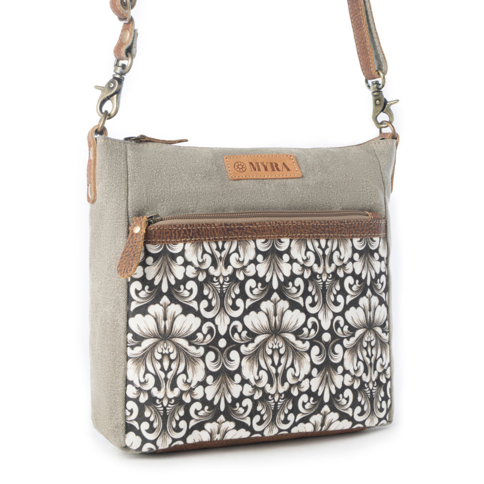 Myra Bags S-14784 Damask Trail Vintage Crossbody Bag