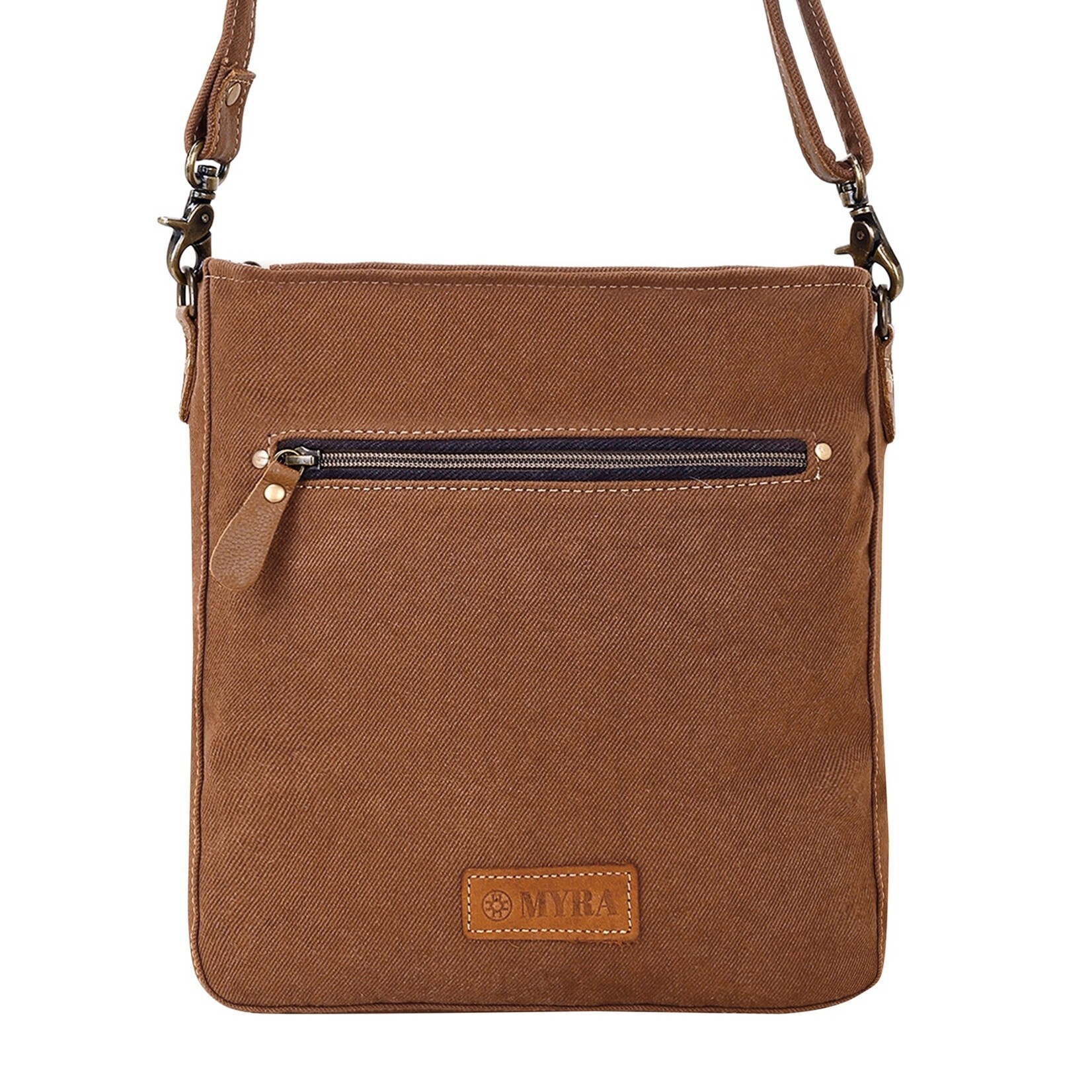 Myra Bags S-15056 Bitterbrush Upcycled Canvas Bag - Blue