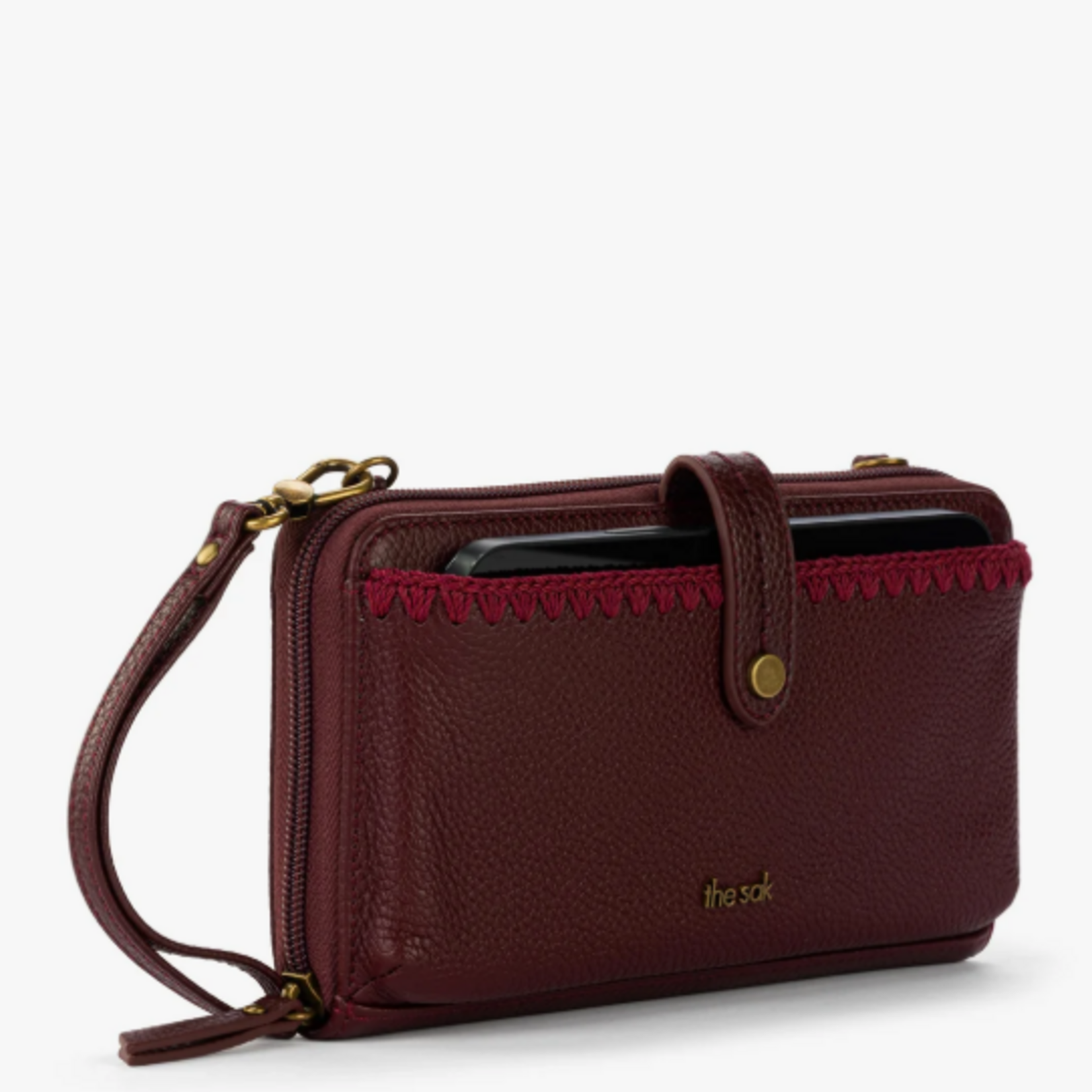 Iris Smartphone Wallet - Leather - Black Cherry