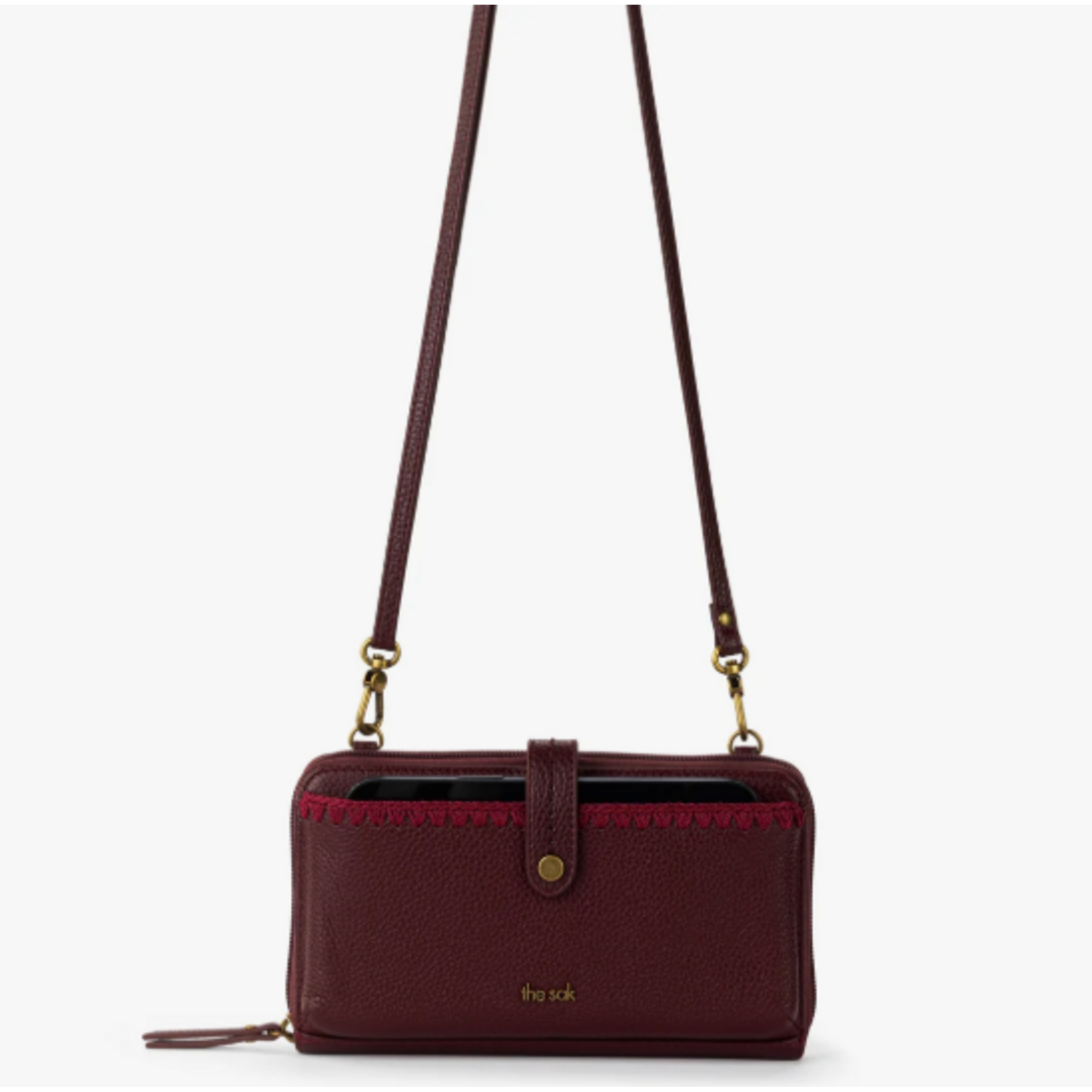 Iris Smartphone Wallet - Leather - Black Cherry