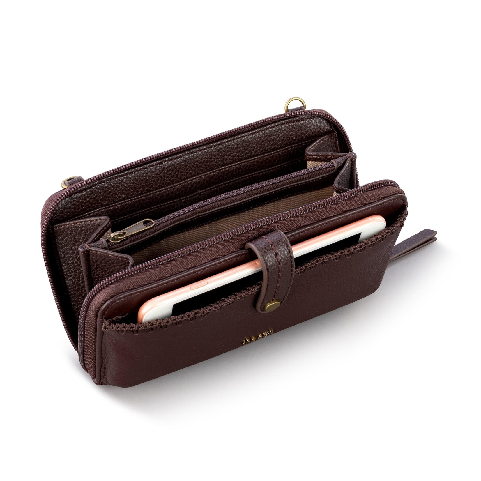 Iris Smartphone Wallet - Leather - Mahogany